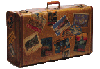 Suitcase with travel stickers-6k